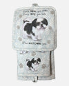 E&S 311-87B SHIH TZU OVEN MITT SET