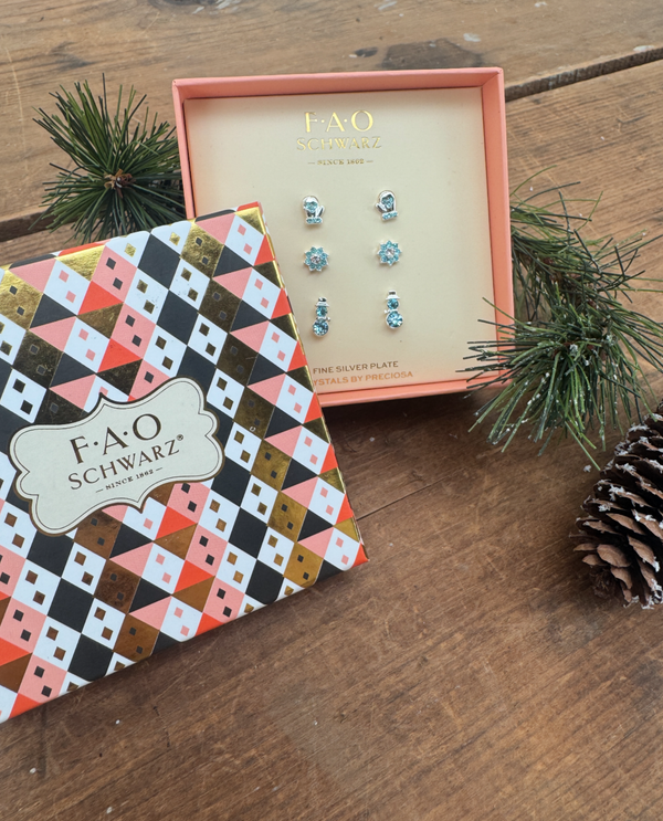 FAO SCHWARZ 3-PACK WINTER FUN EARRING