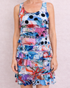FASHQUE D2760-8016 CHA CHA DRESS TURQUOISE