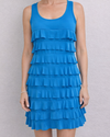 FASHQUE D760 CHA CHA DRESS TURQUOISE