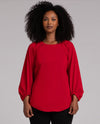   SYMPLI-F24  FB22330-5 MOVE PULLOVER W/ELASTIC CUFF POPPY