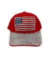 BH7806-C USA FLAG BASEBALL CAP RED