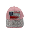 BH7806-C USA FLAG BASEBALL CAP PINK