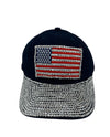 BH7806-C USA FLAG BASEBALL CAP BLACK