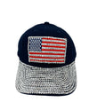 BH7806-C USA FLAG BASEBALL CAP NAVY