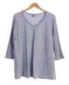 FOCUS COTTON JR-101 MITERED 3/4 SLEEVE TUNIC lilac