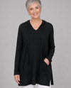 FOCUS CS450 ROLL TAB COTTON HOODIE black