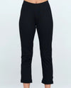 FOCUS M203 STRAIGHT LEG PANT WITH BUTTON HEM black