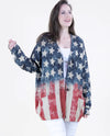 FP64407 VINTAGE USA FLAG CARDIGAN