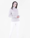 FP65022 RIBBED TURTLE NECK SWEATER beige