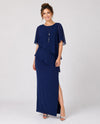 FRANK LYMAN 269027 KNIT DRESS LUX BLUE