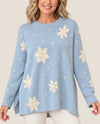 FROSTED BLUE SNOWFLAKE SWEATER 76683-F