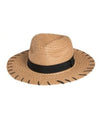 FOR SHORE FS-HAT-102 FEDORA SUN HAT TAN/BLACK