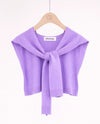 FS40196 PREPPY MOCK SWEATER WRAP lavender