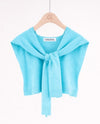 FS40196 PREPPY MOCK SWEATER WRAP turquoise
