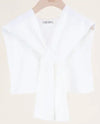 FS40196 PREPPY MOCK SWEATER WRAP white