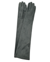 GF1803 LONG FAUX SUEDE GLOVE DARK GREY