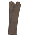 GF1803 LONG FAUX SUEDE GLOVE TAUPE