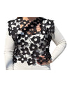 GIGIO TG1229 POPOVER LACE TOP BLACK