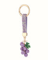 GK2278PU SPARKLY GRAPES KEYCHAIN