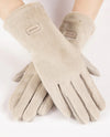 GL12355 FAUX FUR TECH GLOVE BEIGE