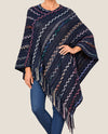 GRACIE 68232 MULTI-COLOR GIVING PONCHO NAVY