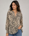 GRADE & GATHER 41608MA OVERSIZED BUTTON DOWN BLOUSE ivory