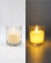 GXS4309 SNOWFLAKE GLASS JAR CANDLE SMALL