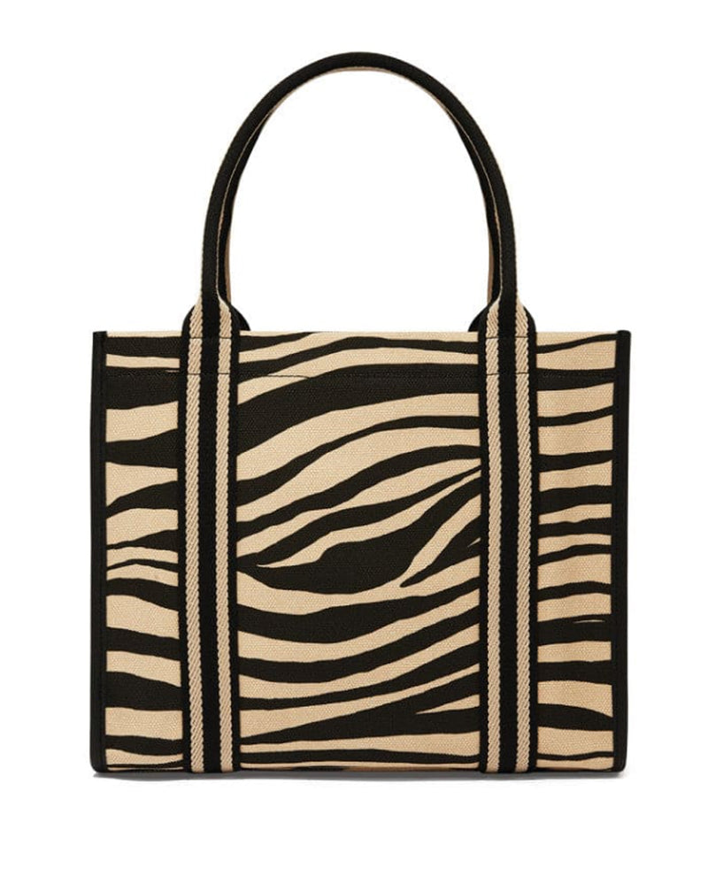 BRIGHTON H10812 ZEBRA LOVE CANVAS CARRYALL