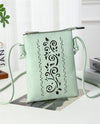 H437 SWIRL LASER CUT CROSSBODY BAG GREEN TEA