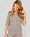 HABITAT 10026 COTTON SEAM ELBOW TEE fog