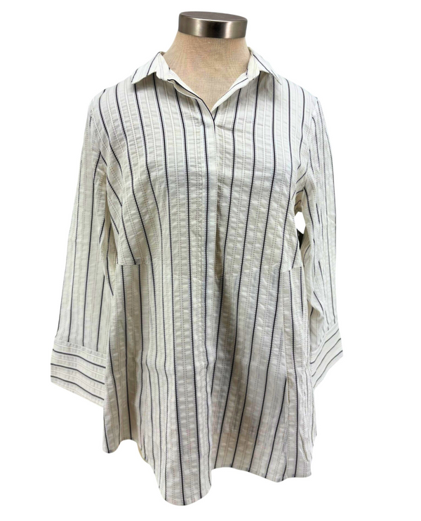 HABITAT 15119 HIDDEN PLACKET SHIRT WINTER WHITE