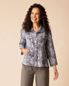 HABITAT 34849 DESTINATION UNKNOWN FLORAL PLEAT BACK JACKET JAVA