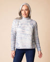 HABITAT 88829 HIGHLAND HUES MIXED STITCH PULLOVER SWEATER HARBOR
