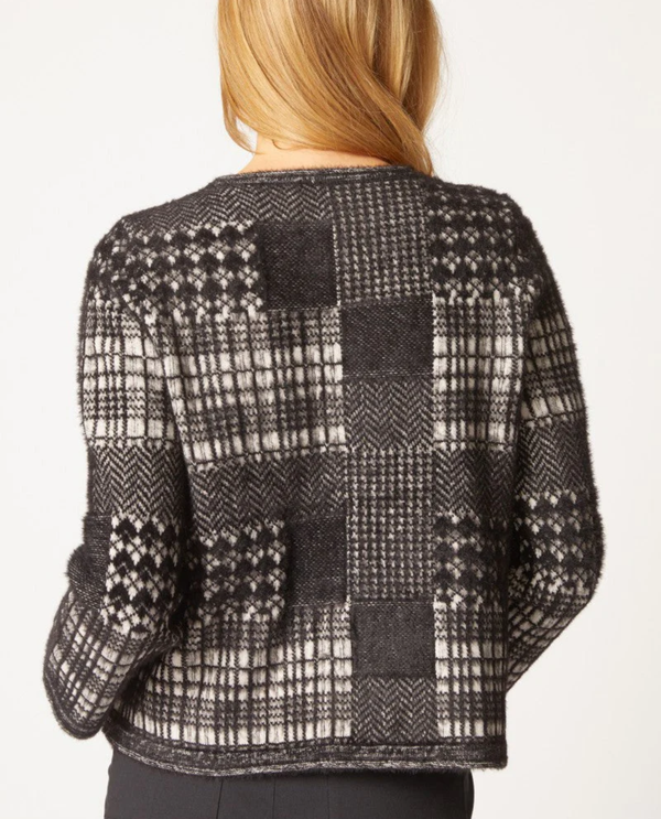 HABITAT 88292 PLAID PATCHWORK CARDIGAN