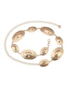 HAMMERED DOME BELT TO-40907 GOLD
