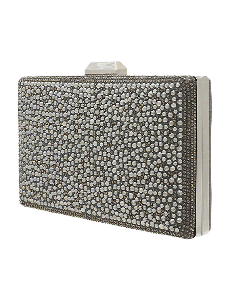 BLOSSOM HB-J203 TOP CLASP CLUTCH PEWTER