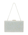 BLOSSOM HB-J203 TOP CLASP CLUTCH SILVER