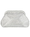 HBG105145 SPARKLE SOFTSIDE CLUTCH BAG SILVER