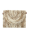 HBG105160 ENVELOPE STRAW BAG BEIGE