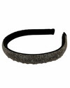 HC25170 SIMPLE SPARKLE HEADBAND GUNMETAL