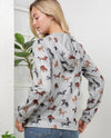 HD-511 HORSE PULLOVER HOODIE light gray back