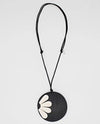 SYLCA BP23N34 HE LOVES ME PENDANT NECKLACE BLACK