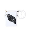 HG323 SEA SHELL LASER CUT CROSSBODY BAG WHITE