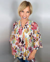 ETHYL HL07A2 PRINT TUNIC BLOUSE