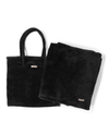 HMOB HELLO MELLO ON MY WAY TOTE BLANKET BLACK 