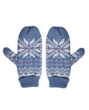 ICELANDIC DREAMY SNOWFLAKE MITTENS 76693-F BLUE