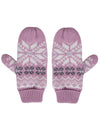 ICELANDIC DREAMY SNOWFLAKE MITTENS 76693-F PINK