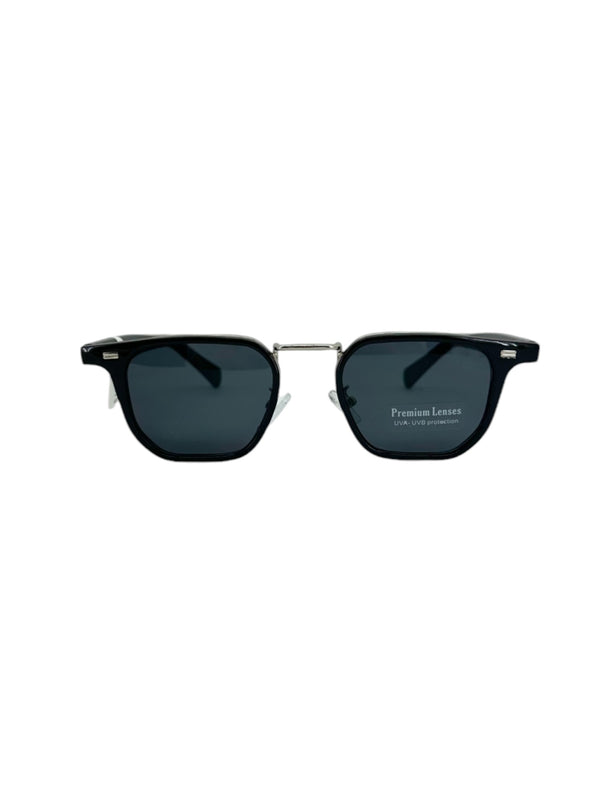 5780 SPORTY WIRE FRAME SUNGLASS, BLACK