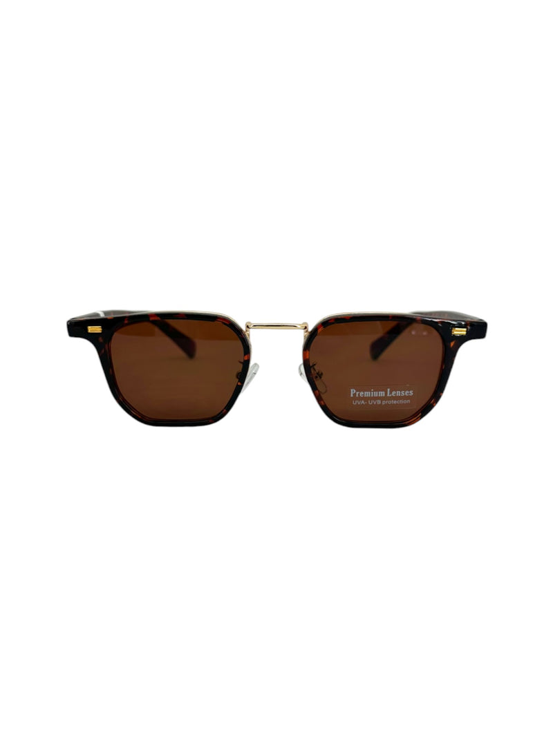 5780 SPORTY WIRE FRAME SUNGLASS, BROWN